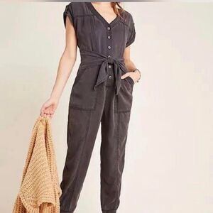 Anthropologie Women's Grey and Black Trousers